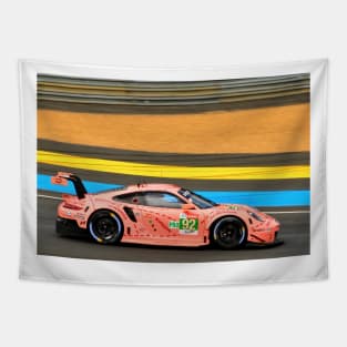 Porsche 911 RSR no92 24 Hours of Le Mans Tapestry