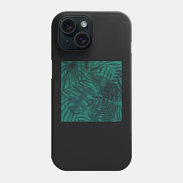 Tropical Leaves Phone Case by Blue-Banana