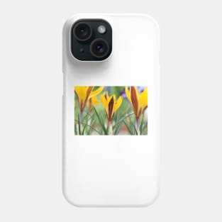 Crocus angustifolius  AGM  Cloth-of-gold crocus Phone Case