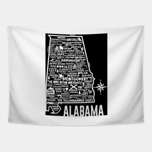 Alabama Map Tapestry