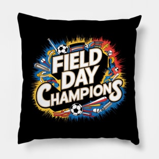 Field Day Champions: Groovy Sports Spectacle Pillow