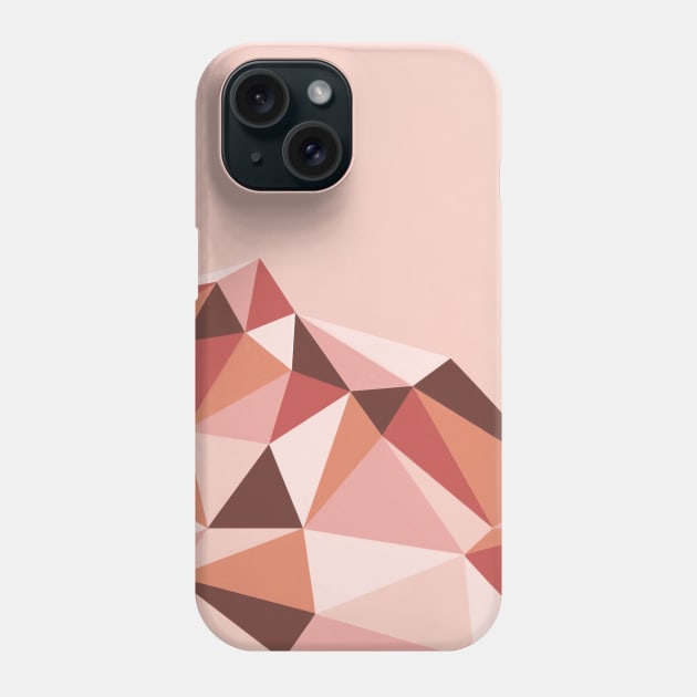 Geo Range pink Phone Case by Kristiina Almy