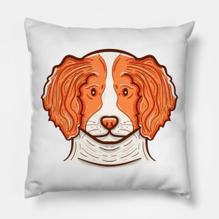 Cute Brittany Spaniel Pillow