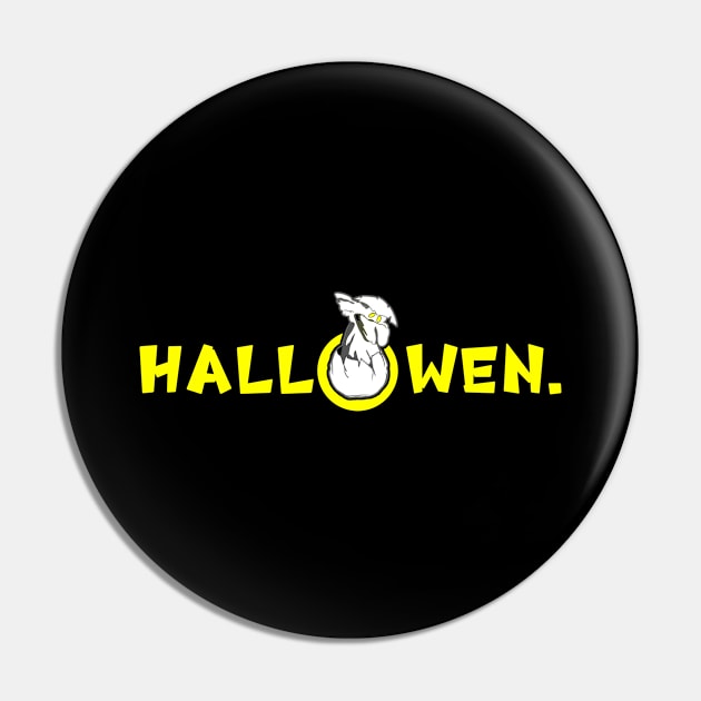 Cute Ghost Hallowen Pin by pibstudio. 