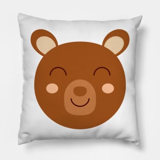 Adorable smiling bear Pillow