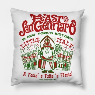 Feast of San Gennaro NYC "Faux Back" Pillow