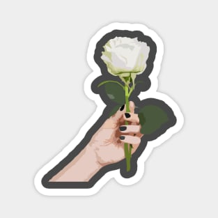 White Rose is Given Magnet
