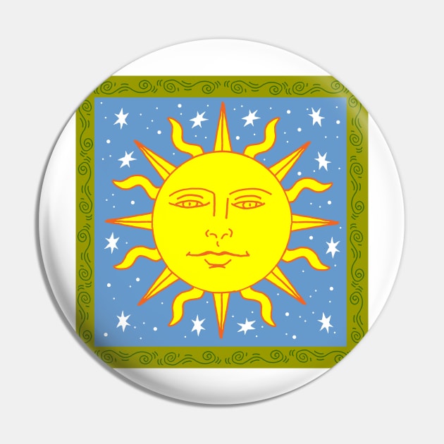 The Sun Pin by funkyfolkart