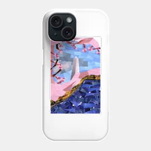 Cherry Blossoms and the Washington Monument Phone Case