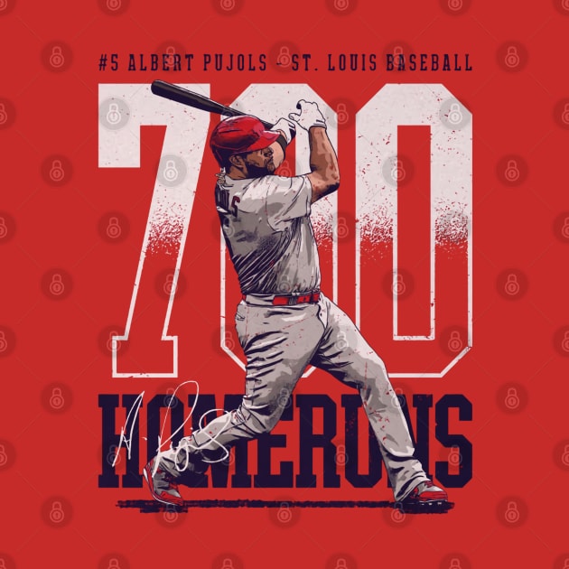Albert Pujols St.Louis 700 Home Runs Bold by danlintonpro