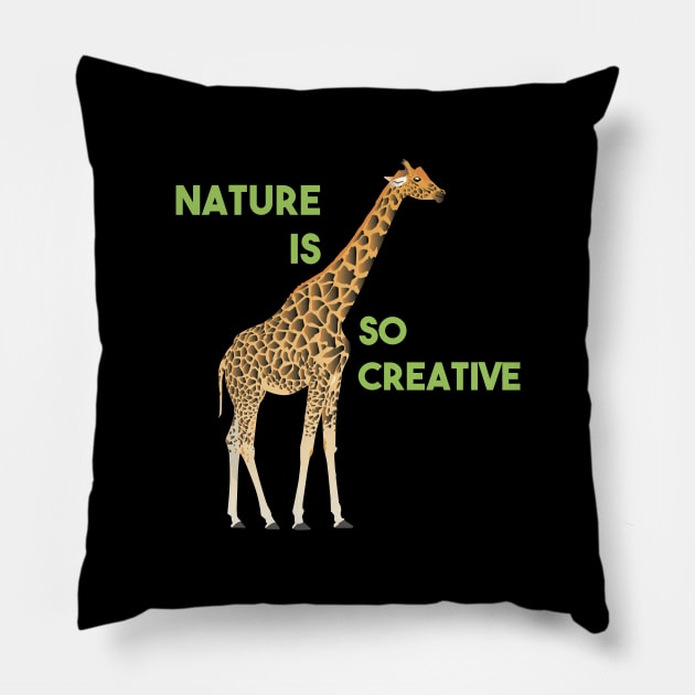 Nature is So Creative Pillow by NorseTech