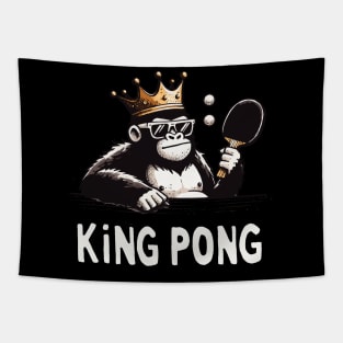 King Pong Ping Pong Gorilla (Back Print) Tapestry