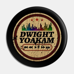 Graphic Dwight Name Retro Distressed Cassette Tape Vintage Pin