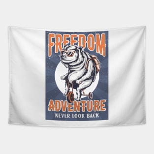 FREEDOM ADVENTURE NEVER LOOK BACK Tapestry