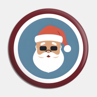 square glasses santa Pin