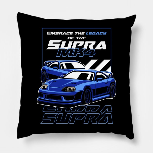 MK4 Street Racing Pillow by Harrisaputra