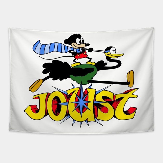 Mouse Joust Tapestry by Super Secret Villain