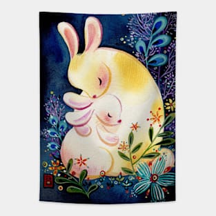 Rabbit family Tapestry