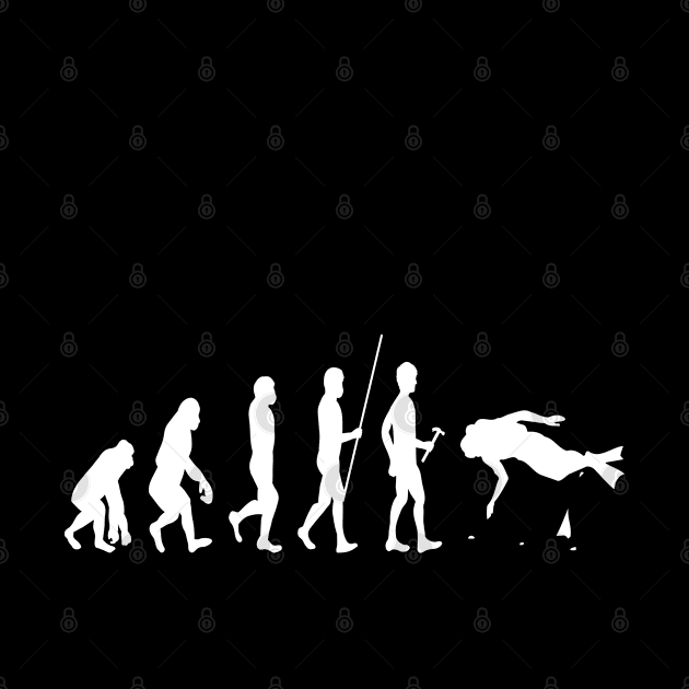 Scuba diving evolution designs by Vine Time T shirts