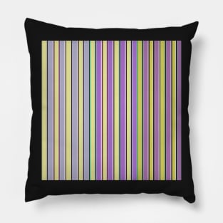 Purple and yellow stripe pattern Pillow