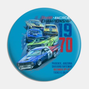 Race Poster distressed Pin