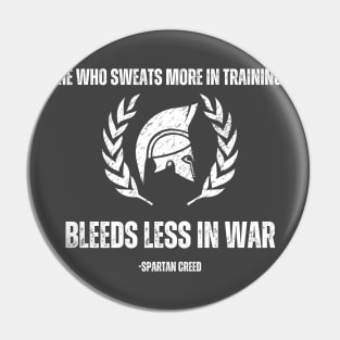 Spartan Warrior Training  Gift Pin