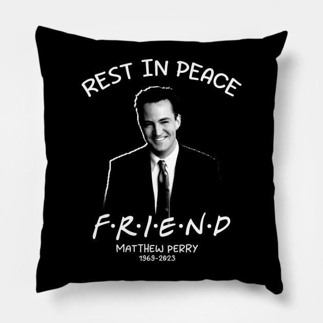 matthew perry rest in peace Pillow by Distiramoth