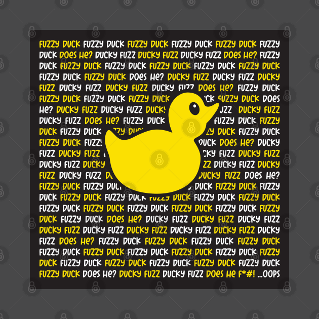 Fuzzy Duck, Ducky Fuzz, drinking game design by RobiMerch