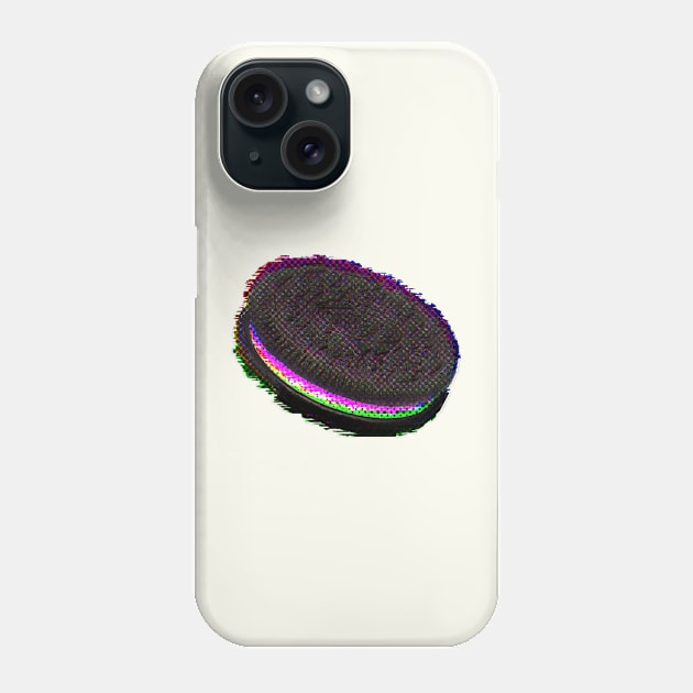 Oreo Snack Glitch Phone Case by SABREart