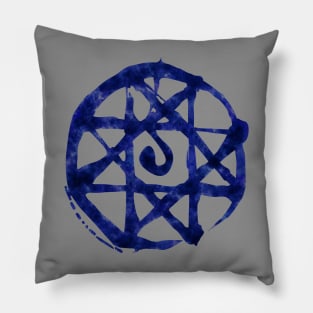 Alphonse seal blue Pillow