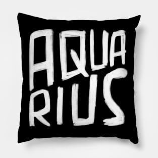 Aquarius Zodiac Sign for Aquarius Pillow