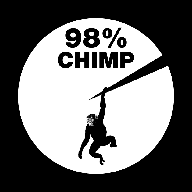 Chimps and humans share about 98 percent of their DNA by Bomdesignz