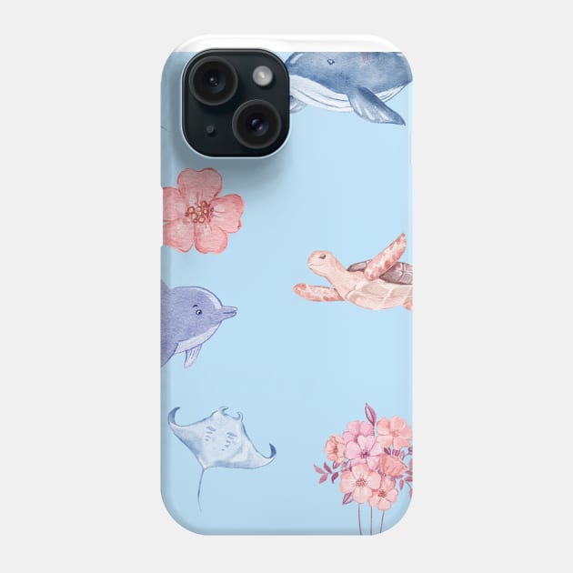 Pastel ocean Phone Case by CindersRose