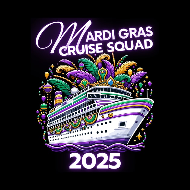 Mardi Gras Cruise Squad New Orleans Family Matching Trip by AimArtStudio