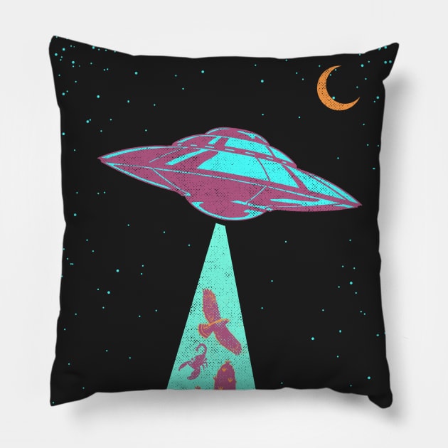 DESERT UFO Pillow by Showdeer