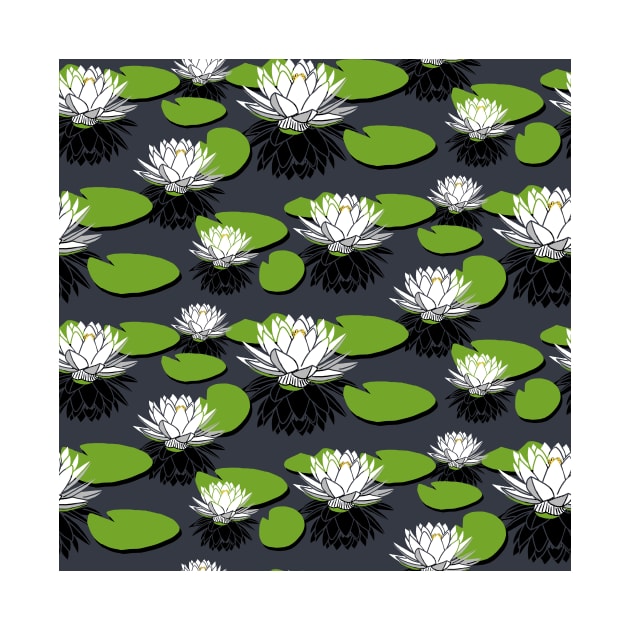 lotus flower pattern by Quick Brown Fox Canada 