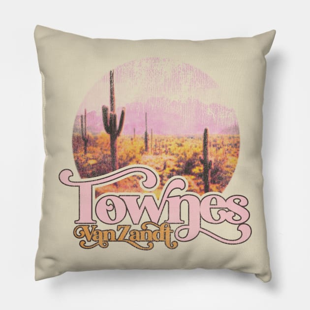 Townes Van Zandt Sweet Light Pillow by darklordpug