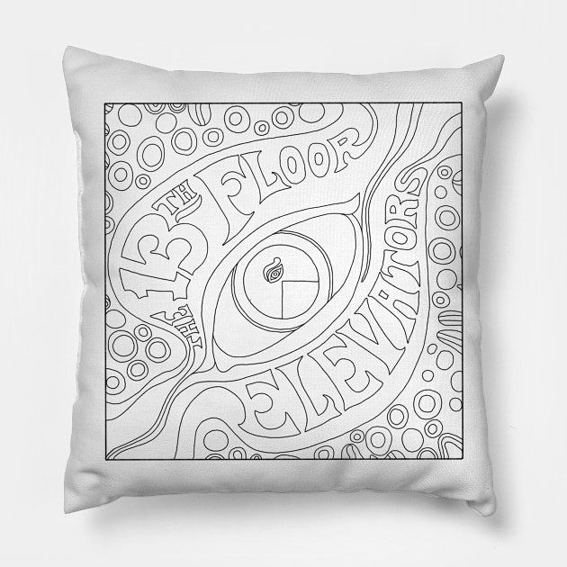 PSYCHEDELIC SOUNDS Pillow by TheCosmicTradingPost