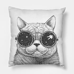 Space cat Pillow