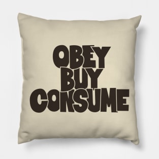 Obey, Buy, Consume: A Thought-Provoking Tribute to Orwell and „They Live“ Pillow