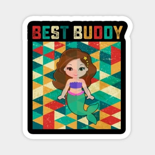 Best Buddy Mermaid Magnet