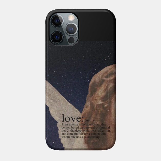 Angels, love, definition, aesthetics, academia, romantic, night - Aesthetic - Phone Case