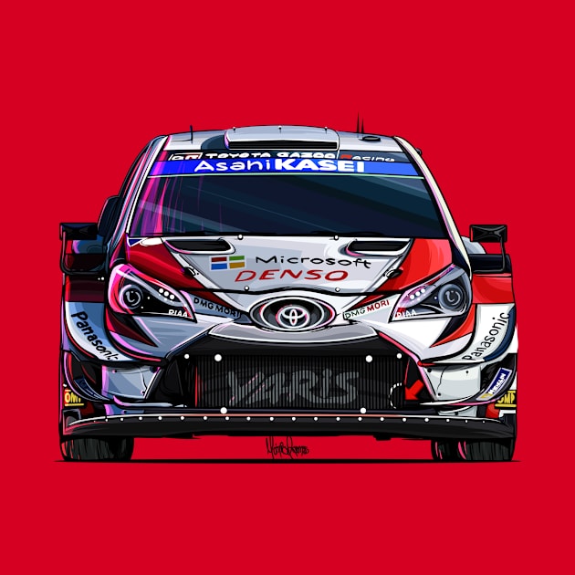 Toyota Yaris WRC Artwork by Mario Ramos Rally Art