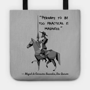 Don Quixote Quote Tote