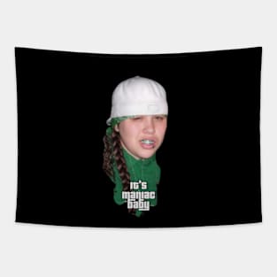 Young Maniac funny shirt Tapestry