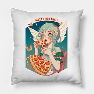 Pizza Fairy Fuel Funny Food Retro Japonese Anime Pillow