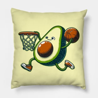 Cute Kawaii Avocado Fruit Basketball Pillow