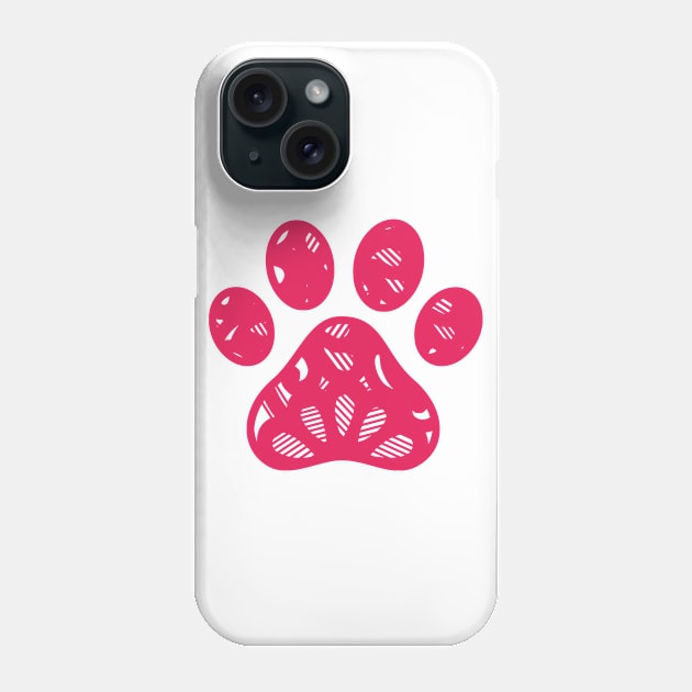Dog Paw Phone Case by Rise And Design
