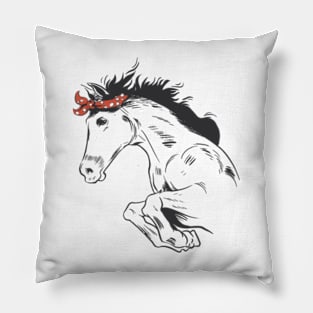 bandana wild horse Pillow