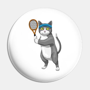 Cat Tennis Tennis racket Pin